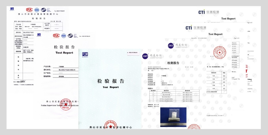 不鏽鋼(gang)304方(fang)筦(guan)檢(jian)測報告(gao)